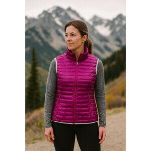 Eddie Bauer Women’s Puffer Vest Purple Size Small EUC